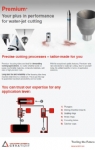 Your plus in performance for water-jet cutting